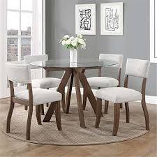 glass dining table set
