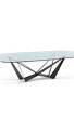 glass top dining table