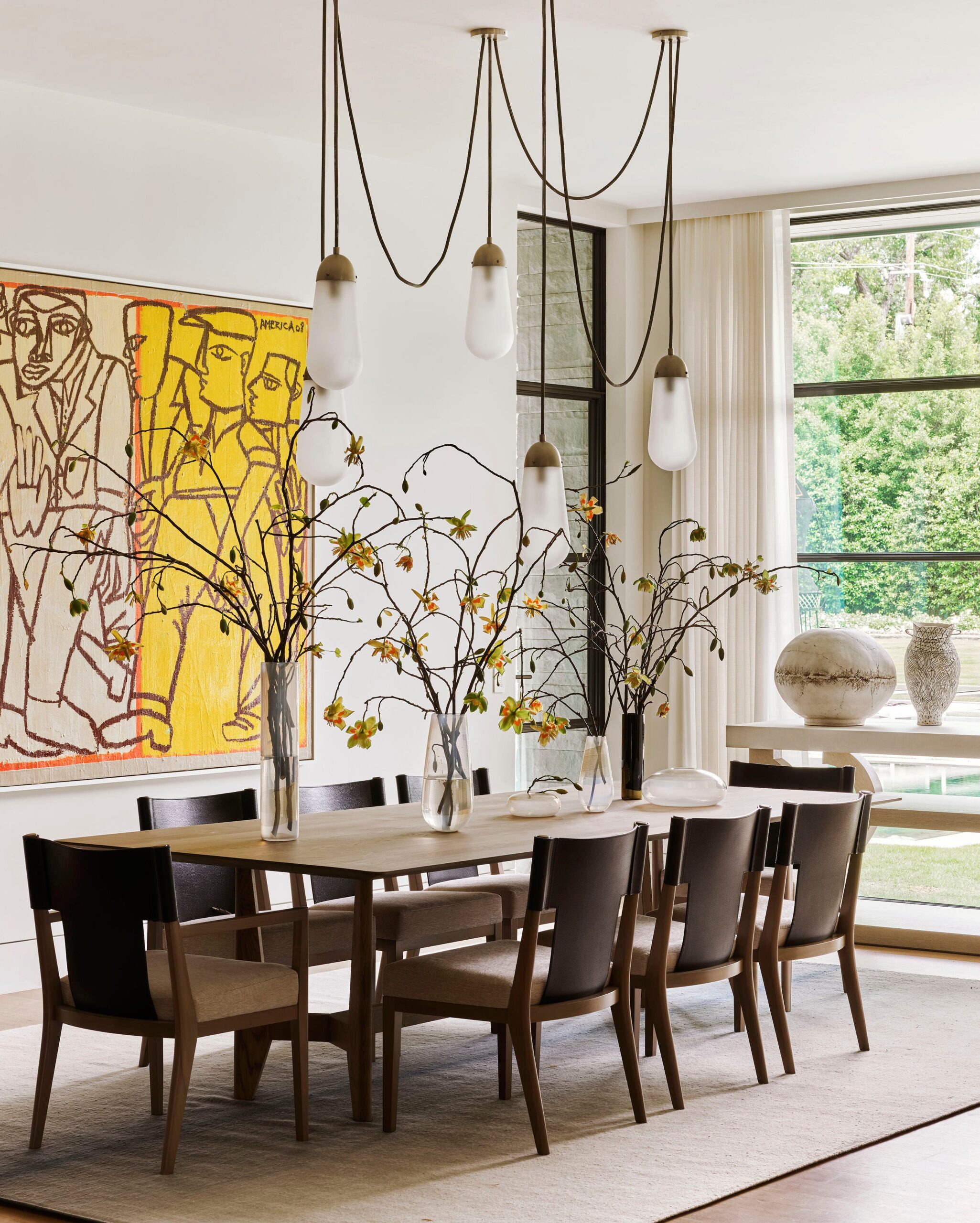 modern dining table chairs