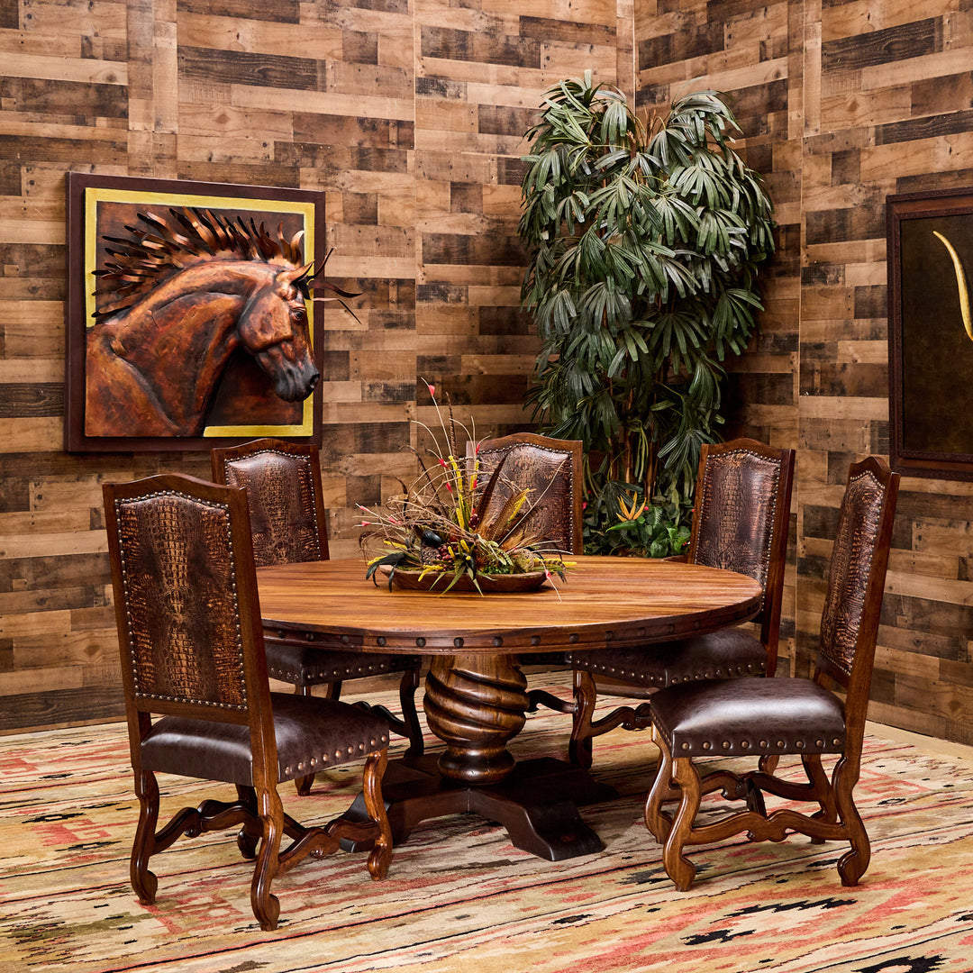 modern rustic dining table